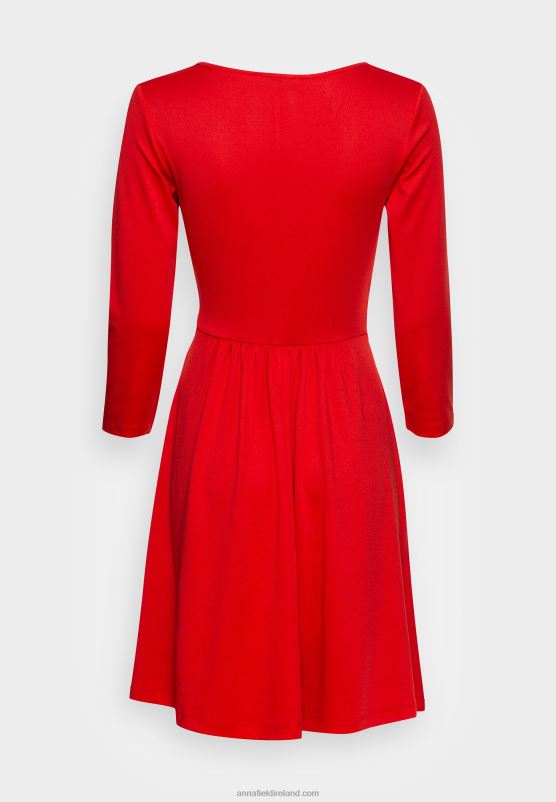 Z62T146 Women Anna Field Jersey Dress Red
