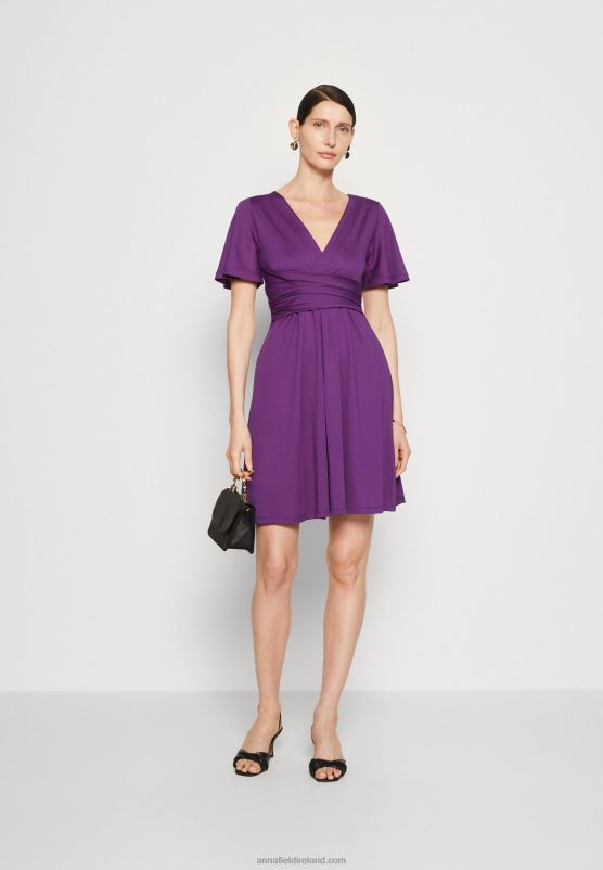 Z62T148 Women Anna Field Jersey Dress Purple