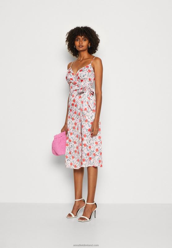 Z62T14 Women Anna Field Day Dress Pink/Red