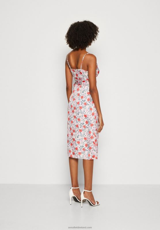 Z62T14 Women Anna Field Day Dress Pink/Red