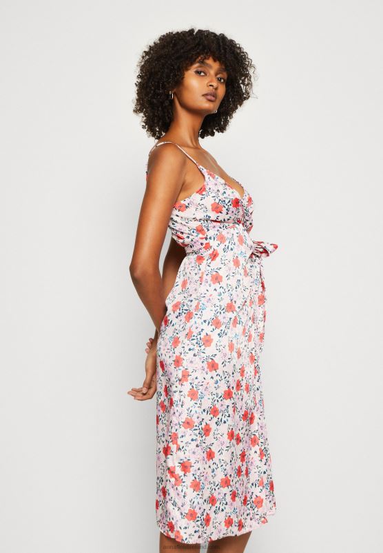 Z62T14 Women Anna Field Day Dress Pink/Red