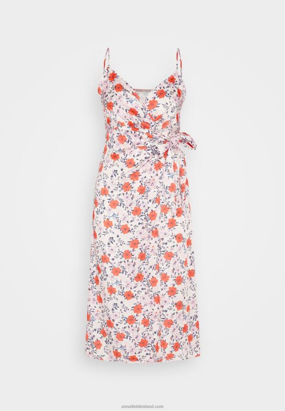 Z62T14 Women Anna Field Day Dress Pink/Red