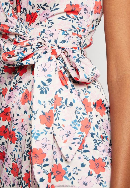 Z62T14 Women Anna Field Day Dress Pink/Red