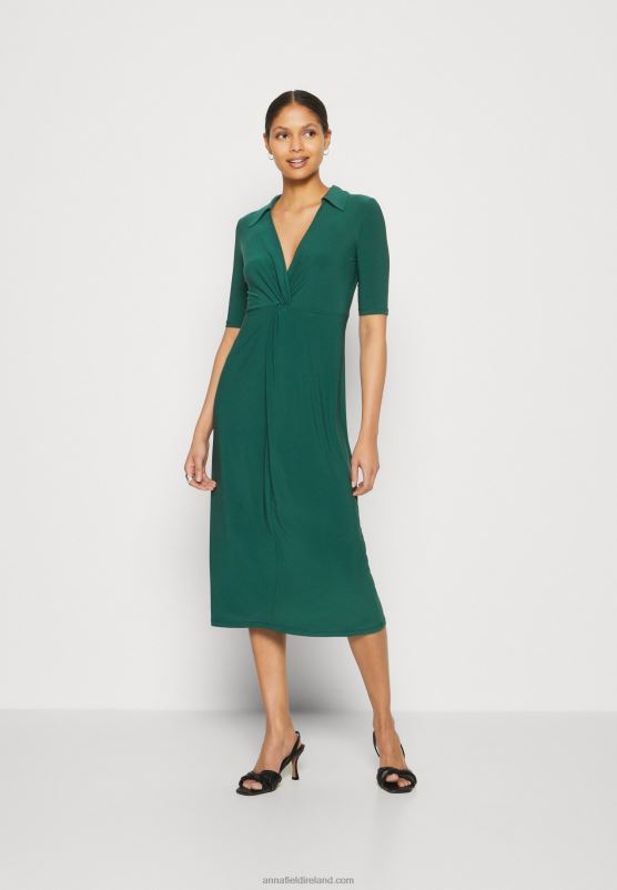 Z62T150 Women Anna Field Jersey Dress Green