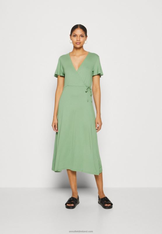 Z62T151 Women Anna Field Jersey Dress Green