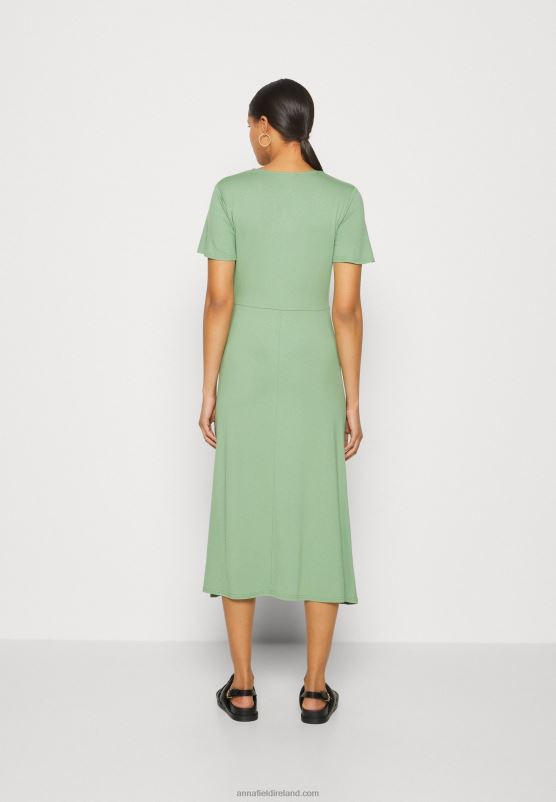 Z62T151 Women Anna Field Jersey Dress Green