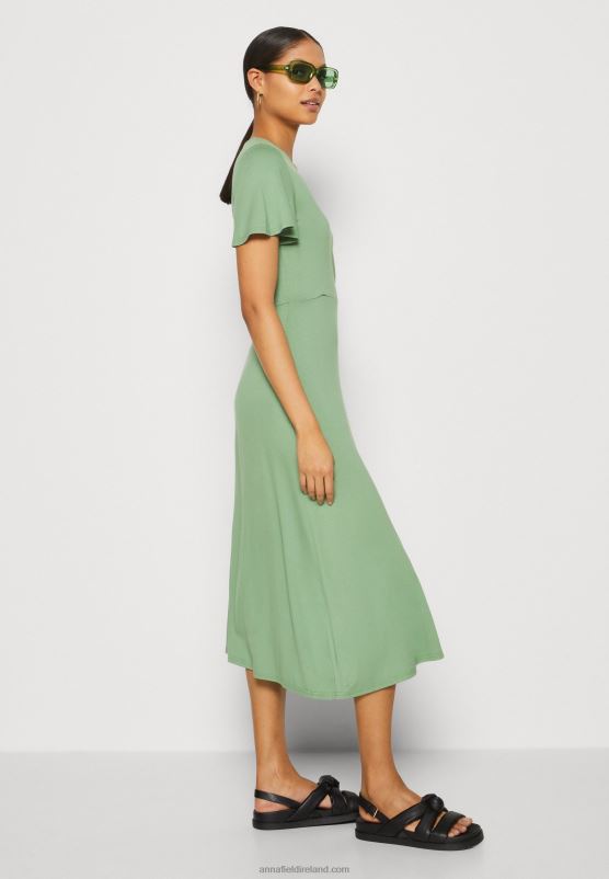Z62T151 Women Anna Field Jersey Dress Green