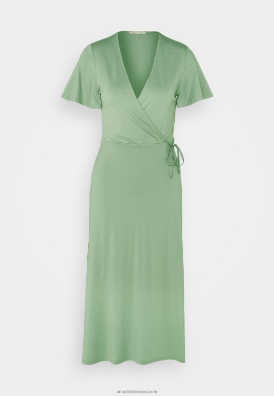 Z62T151 Women Anna Field Jersey Dress Green