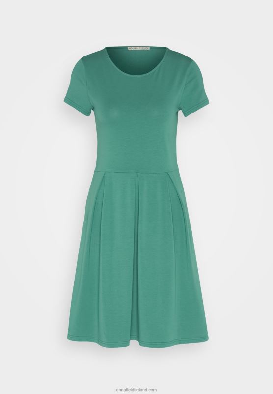 Z62T153 Women Anna Field Jersey Dress Dark Green