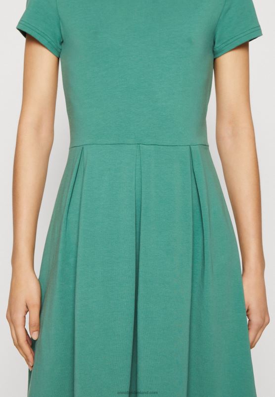 Z62T153 Women Anna Field Jersey Dress Dark Green