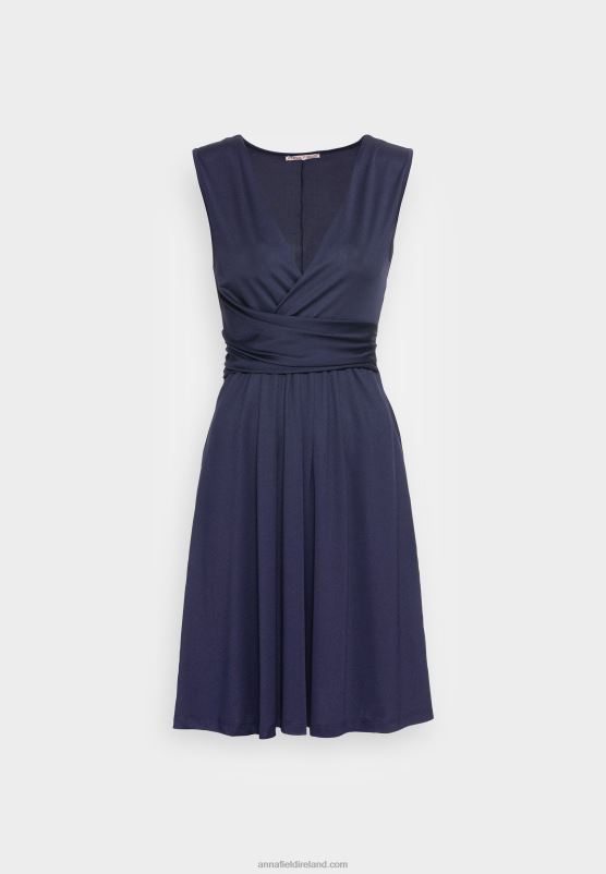 Z62T154 Women Anna Field Jersey Dress Dark Blue