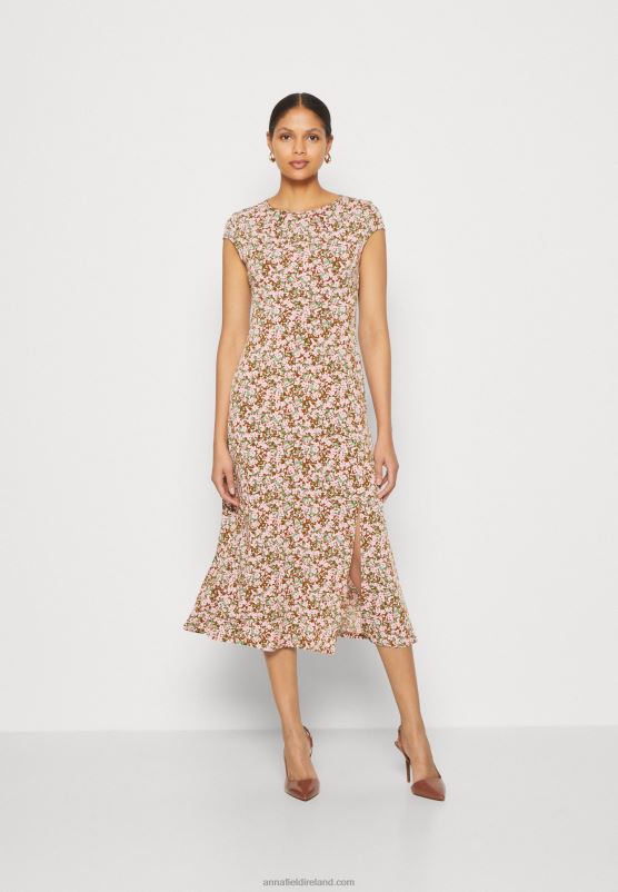 Z62T157 Women Anna Field Jersey Dress Multi-Coloured