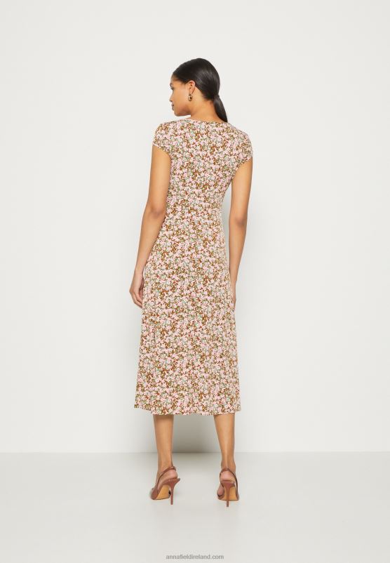 Z62T157 Women Anna Field Jersey Dress Multi-Coloured