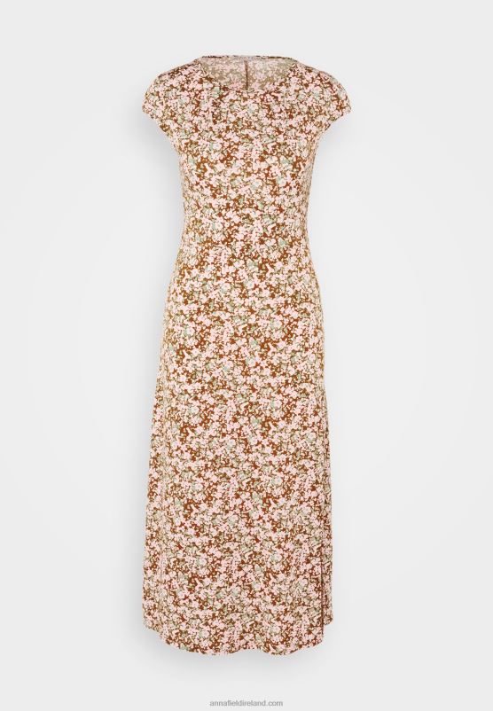 Z62T157 Women Anna Field Jersey Dress Multi-Coloured