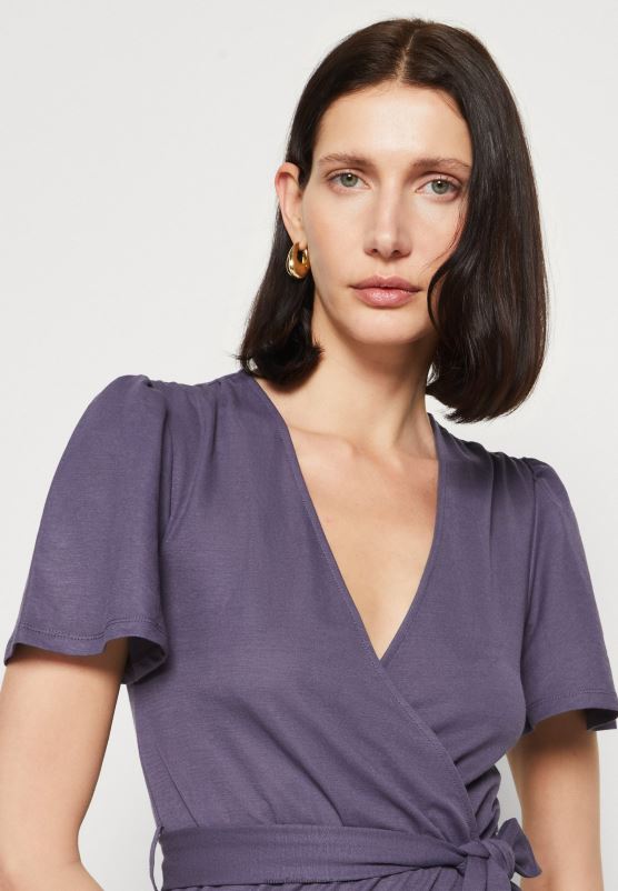 Z62T163 Women Anna Field Jersey Dress Grey