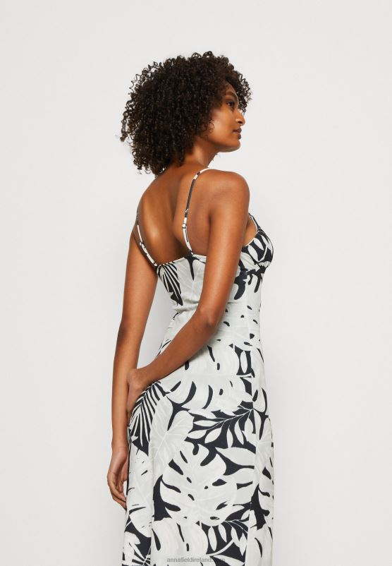 Z62T164 Women Anna Field Jersey Dress Black/White