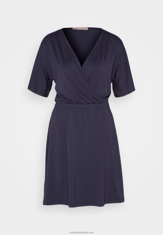 Z62T168 Women Anna Field Jersey Dress Dark Blue