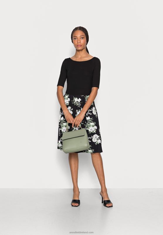 Z62T169 Women Anna Field Jersey Dress Black