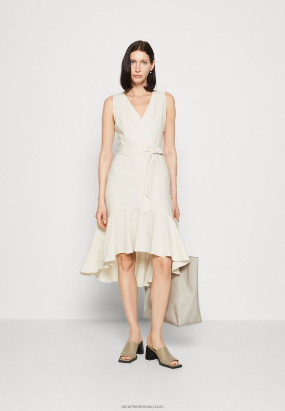 Z62T16 Women Anna Field Day Dress Beige