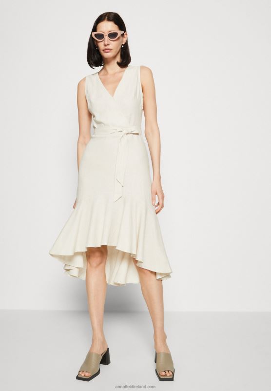 Z62T16 Women Anna Field Day Dress Beige