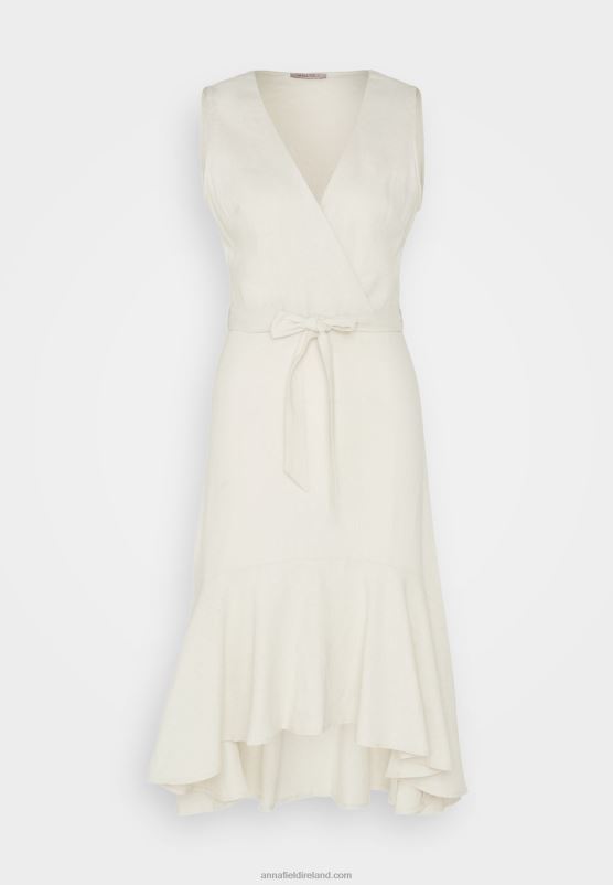 Z62T16 Women Anna Field Day Dress Beige