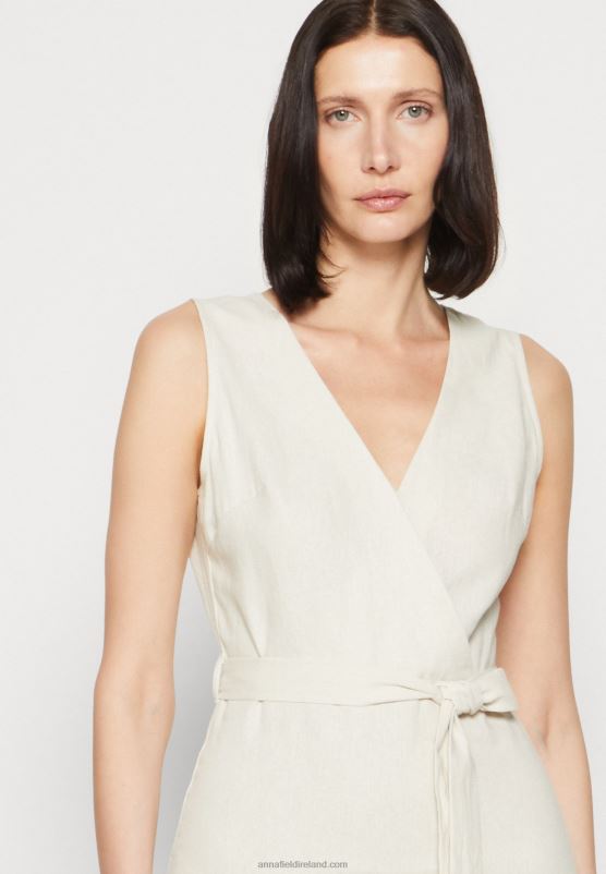 Z62T16 Women Anna Field Day Dress Beige