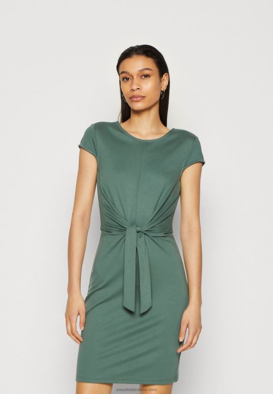 Z62T175 Women Anna Field Jersey Dress Green