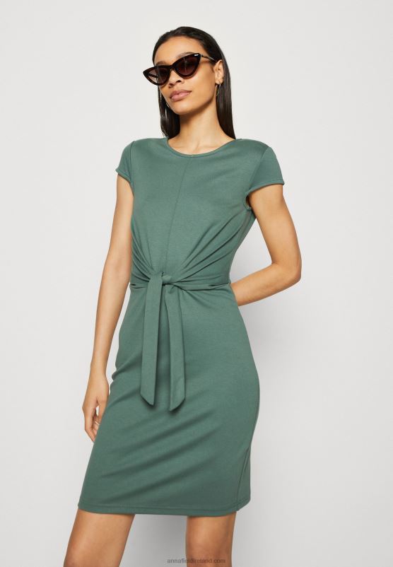 Z62T175 Women Anna Field Jersey Dress Green