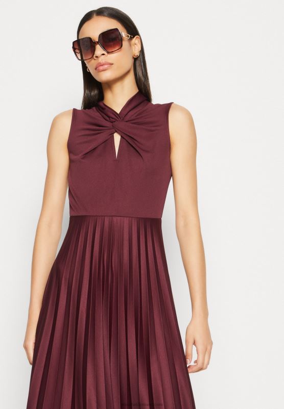 Z62T177 Women Anna Field Jersey Dress Bordeaux