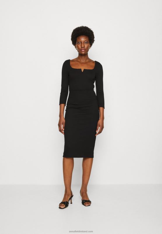 Z62T178 Women Anna Field Jersey Dress Black