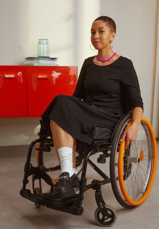 Z62T181 Women Anna Field Jersey Dress Black