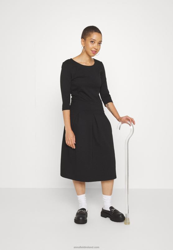 Z62T181 Women Anna Field Jersey Dress Black