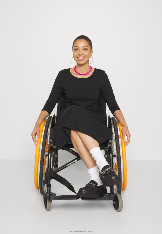 Z62T181 Women Anna Field Jersey Dress Black