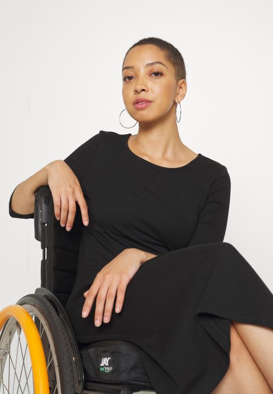 Z62T181 Women Anna Field Jersey Dress Black