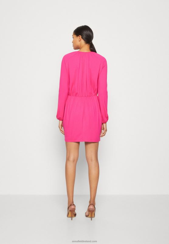 Z62T187 Women Anna Field Jersey Dress Pink