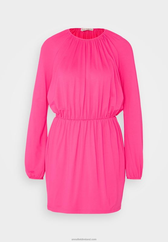 Z62T187 Women Anna Field Jersey Dress Pink