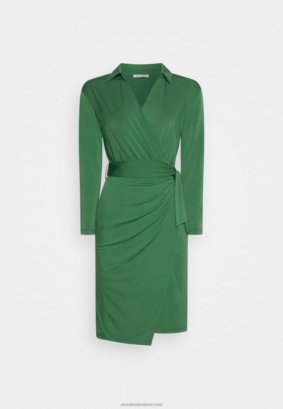 Z62T191 Women Anna Field Jersey Dress Green