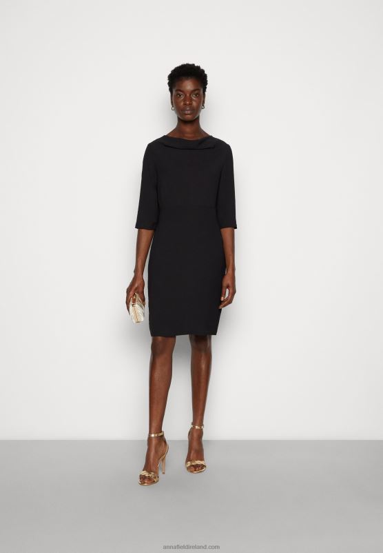 Z62T192 Women Anna Field Shift Dress Black