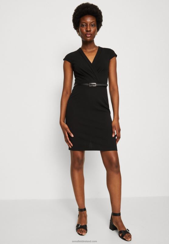 Z62T198 Women Anna Field Shift Dress Black