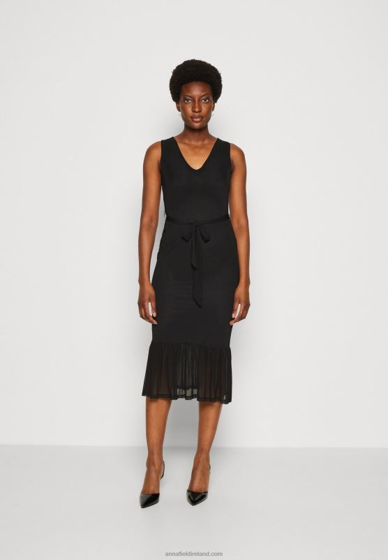 Z62T208 Women Anna Field Shift Dress Black