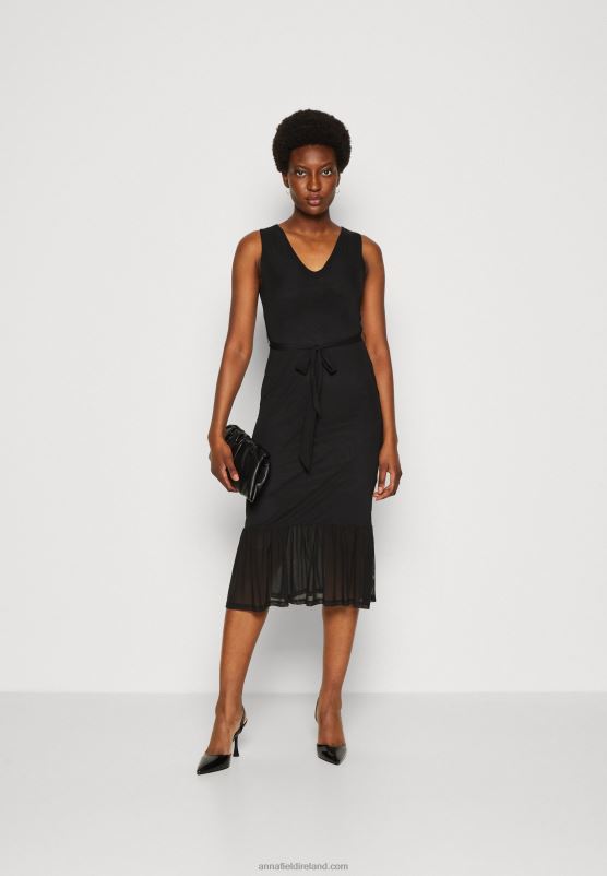 Z62T208 Women Anna Field Shift Dress Black