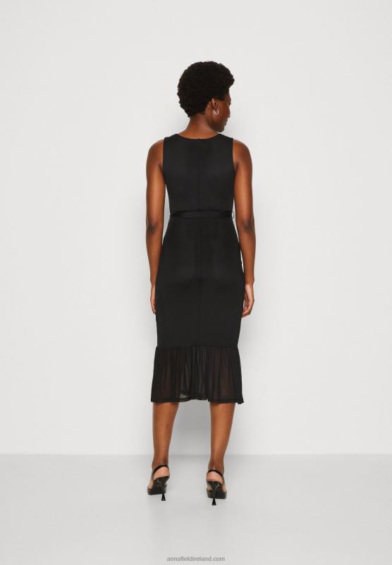 Z62T208 Women Anna Field Shift Dress Black