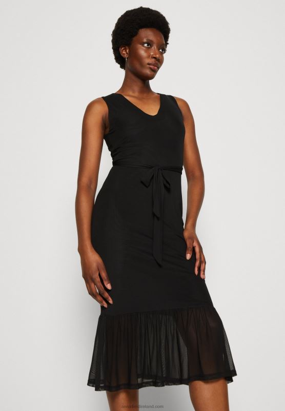 Z62T208 Women Anna Field Shift Dress Black