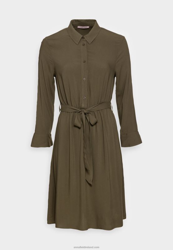 Z62T20 Women Anna Field Day Dress Olive