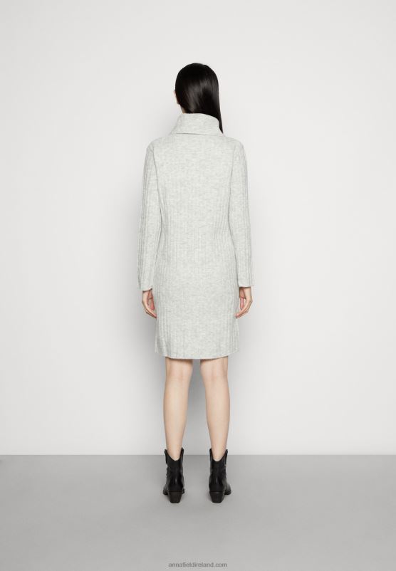Z62T213 Women Anna Field Jumper Dress Mottled Light Grey