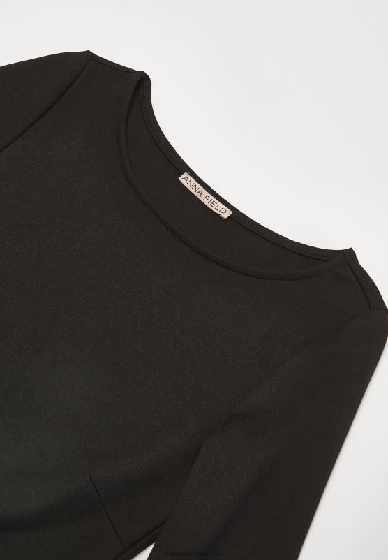 Z62T218 Women Anna Field Shift Dress Black