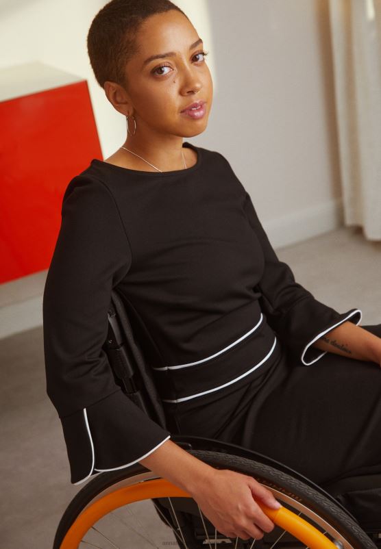 Z62T218 Women Anna Field Shift Dress Black