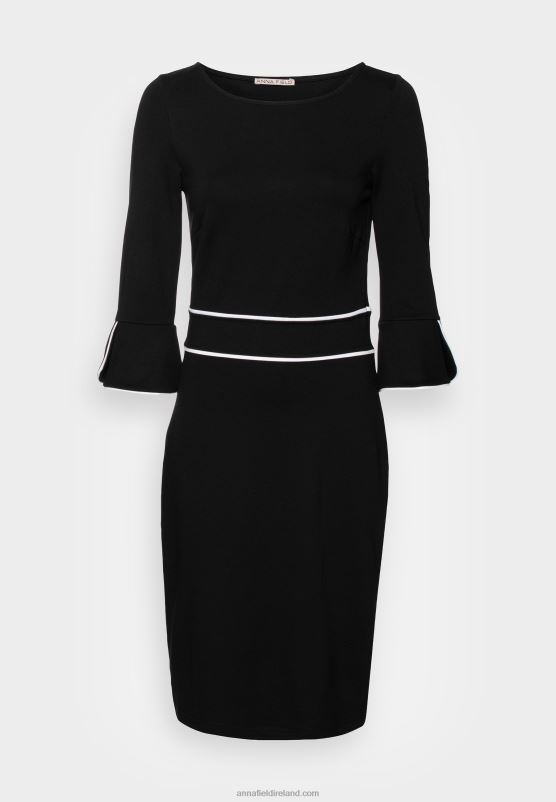 Z62T218 Women Anna Field Shift Dress Black