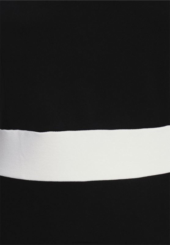 Z62T219 Women Anna Field Shift Dress Black/White