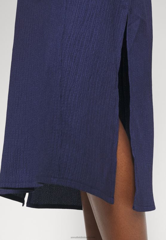 Z62T220 Women Anna Field V Front Beach Dress Maxi Dress Blue